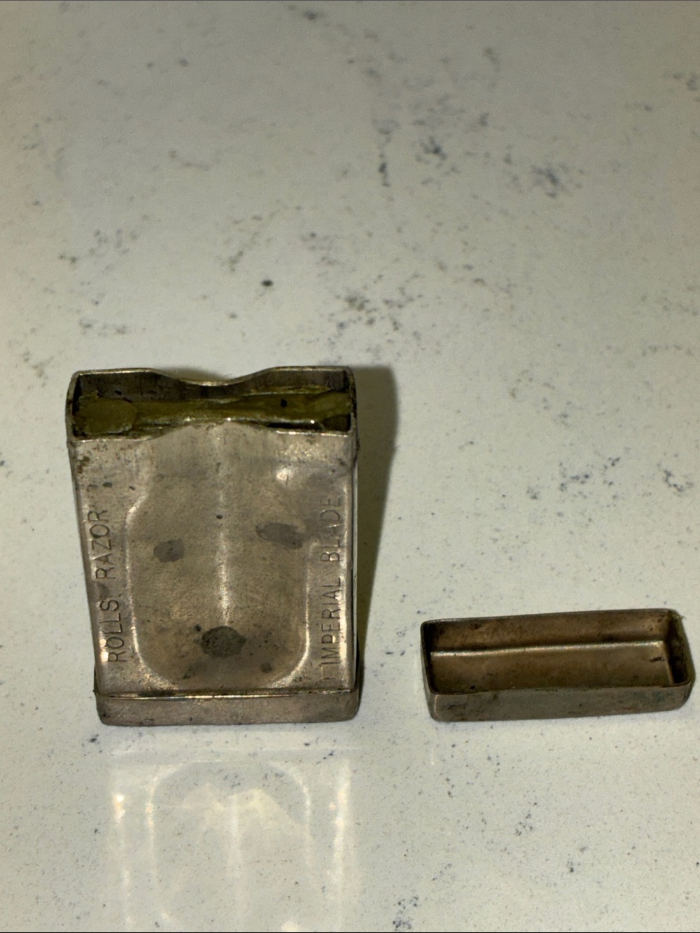 Silver Plated Geometric Complete Razor Set & Box Rolls Razor England Circa 1927 - Picture 12 of 16